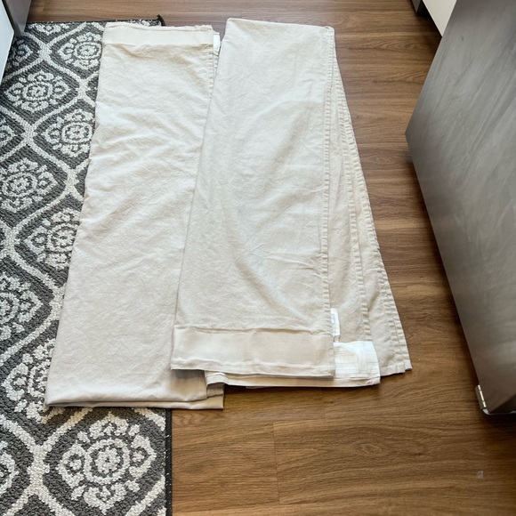 Two 53x98 Tan ikea light filtering curtains - Picture 6 of 7
